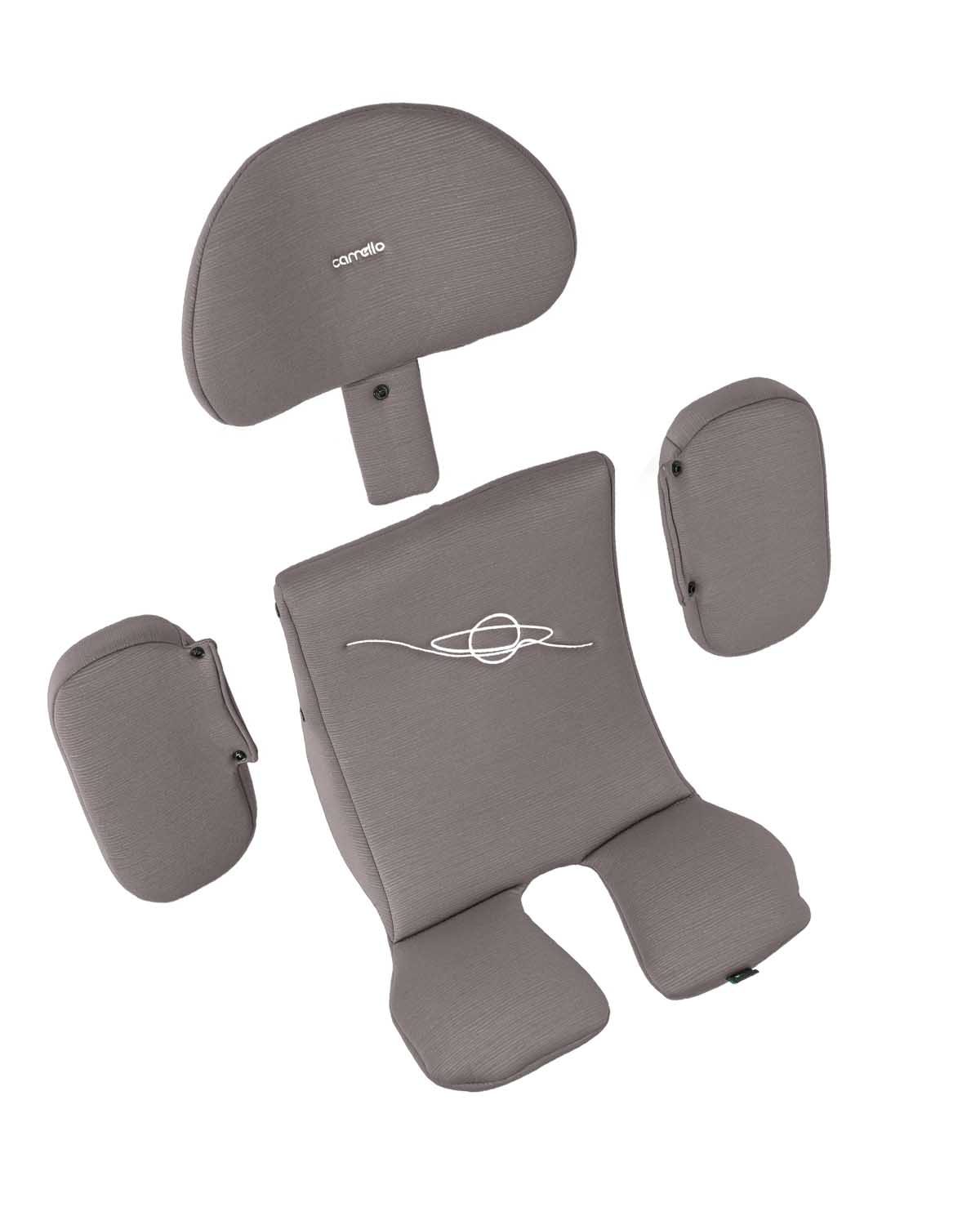 Автокресло Meteorit Fusion 2025 Маленький подголовник и анатомический вкладыш используются от рождения и до достижения ребёнком роста 75 см.